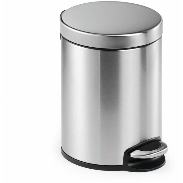 DURABLE Treteimer Kosmetikeimer Edelstahl rund 5 (340023)