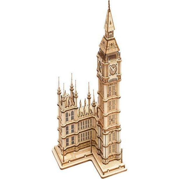 Big Ben. Dam Maqueta 3d Realista Con Gran Detalle, 220 Piezas. 10,1x10,7x19,1 Cm. Color: Beige