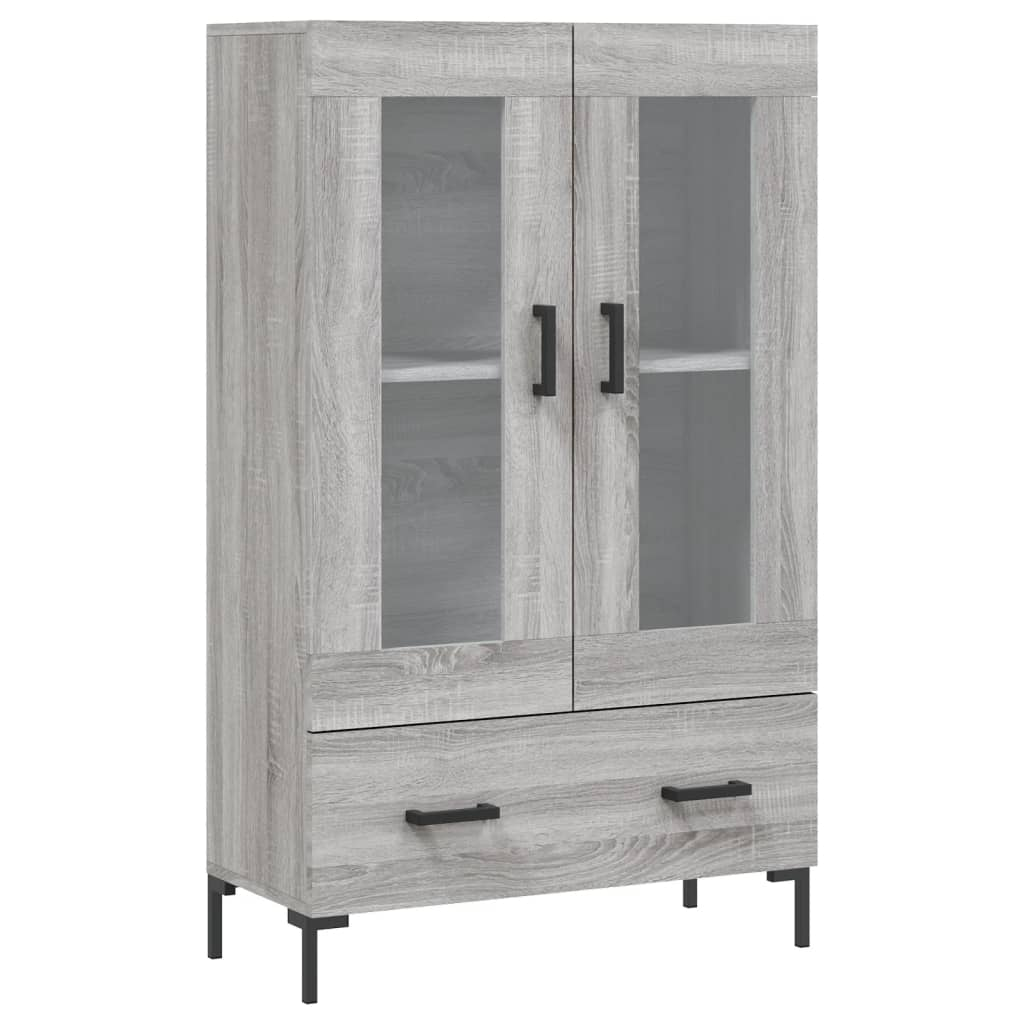 szürke sonoma szerelt fa magasszekrény 69,5 x 31 x 115 cm (828306)