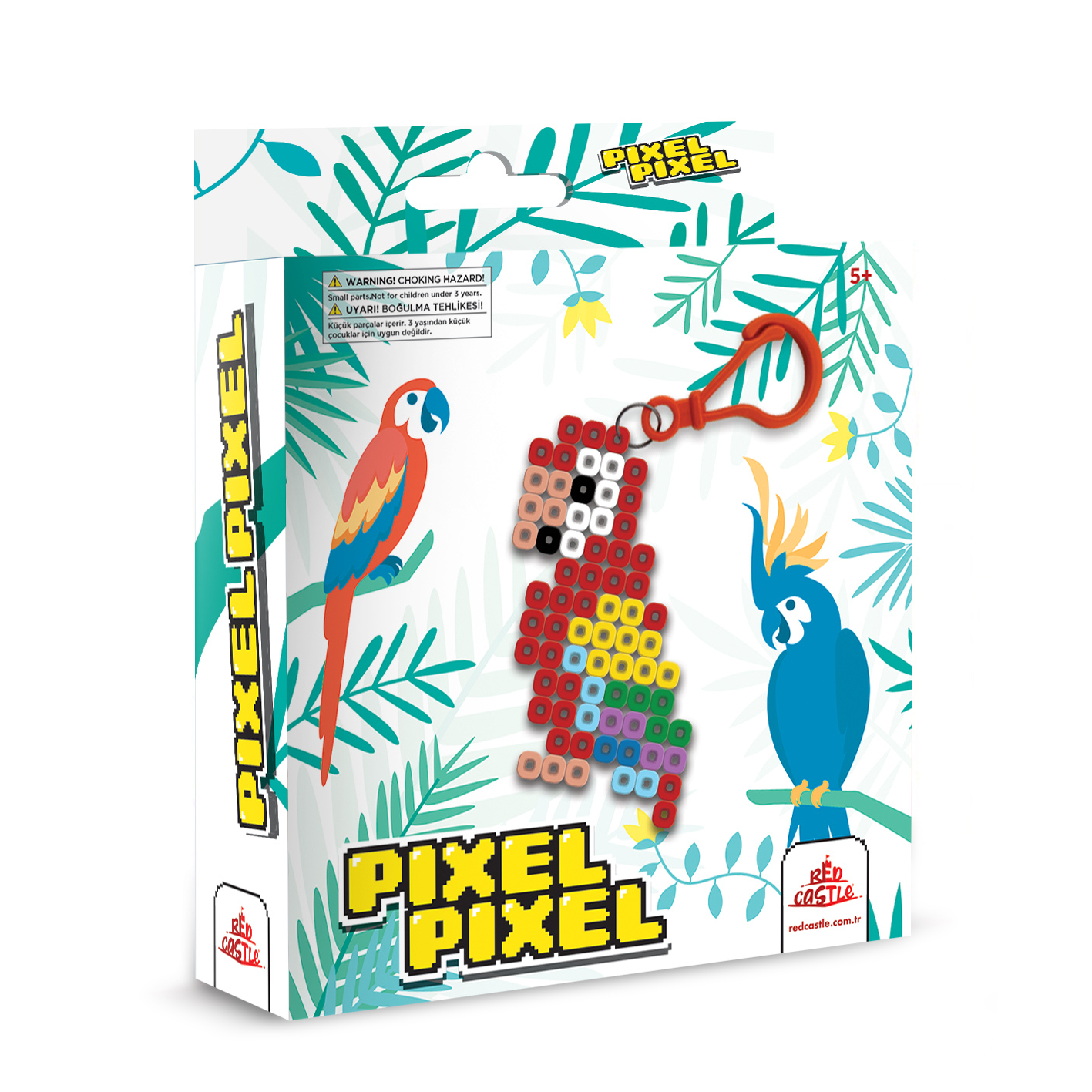 Red Castle Papagáj kulcstartó vasalható gyöngy készlet (05)