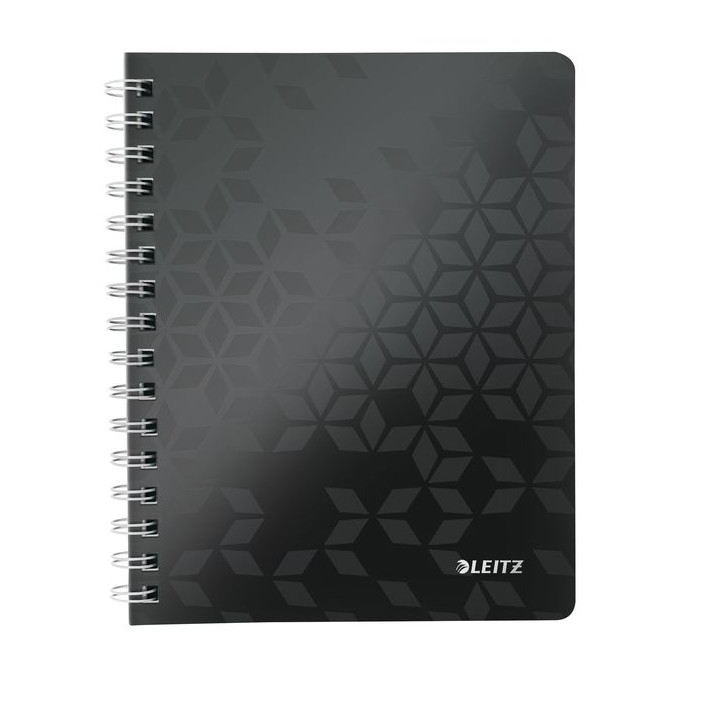 Leitz Wow 80 lapos A5 vonalas spirálfüzet - Fekete (46390095)