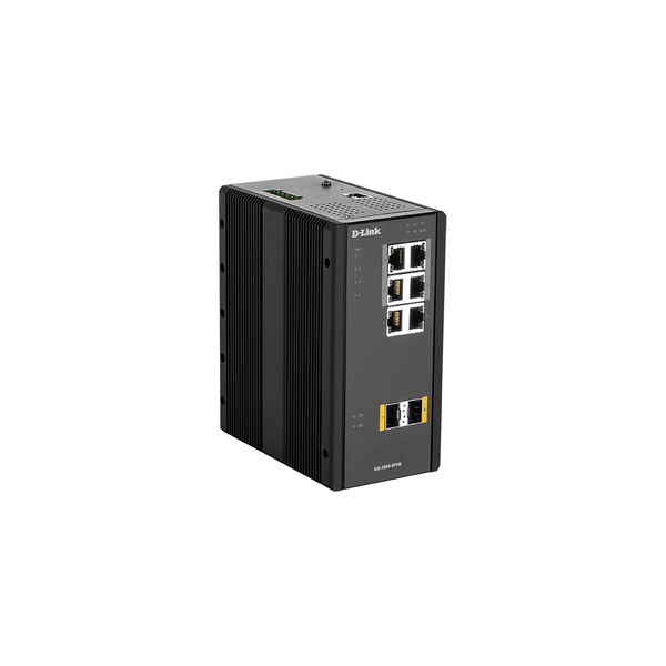 D-Link DIS‑300G‑8PSW Administreret L2 Gigabit Ethernet (10/100/1000) Strøm over Ethernet (PoE) Sort