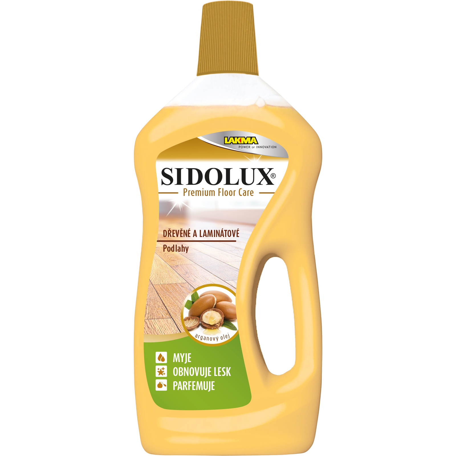 SIDOLUX Premium Floor Care argánolajjal, fa és laminált padló, 750 ml (5902986201646)