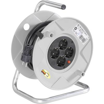 Kábeldob 25 m, fekete/szürke, 4 részes, H05VV-F 3 G 1,5 mm2, 230V, Brennenstuhl 1099150001 (1099150001)