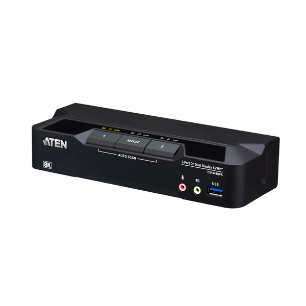 ATEN CS1942DPA-AT-G KVM-switch Zwart