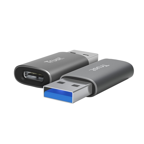 Trust Calyx USB Type-C USB Type-A Grijs