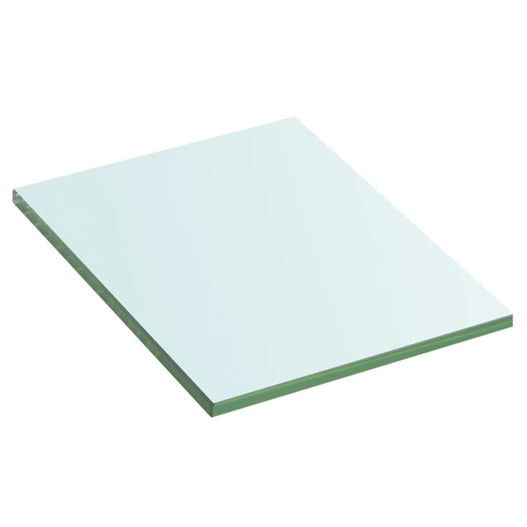 2 db átlátszó üveg paneles polc 20 x 15 cm (3051543)