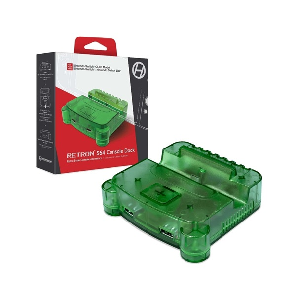 HYPERKIN RetroN S64 Nintendo Switch citromzöld dokkoló M07390-LG