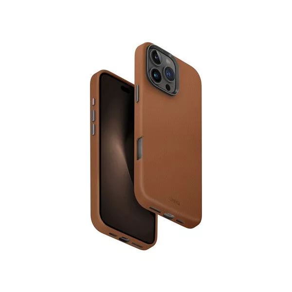 Uniq Lyden Apple iPhone 16 Pro Max MagSafe Bőr tok barna (UNIQ-IP6.9P(2024)-LYDMCML) (UNIQ-IP6.9P(2024)-LYDMCML)