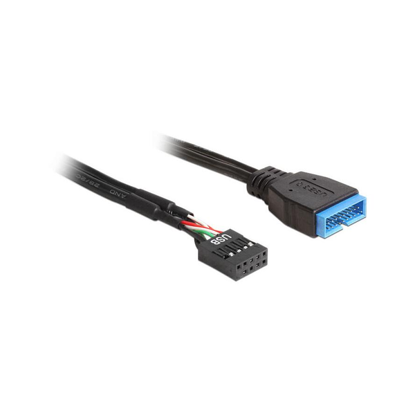 DELOCK Cable USB 2.0 pin header female > USB 3.0 pin header male 45 cm