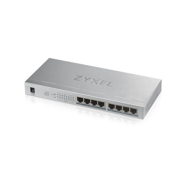 Zyxel GS1008HP Non gestito Gigabit Ethernet (10/100/1000) Supporto Power over Ethernet (PoE) Grigio