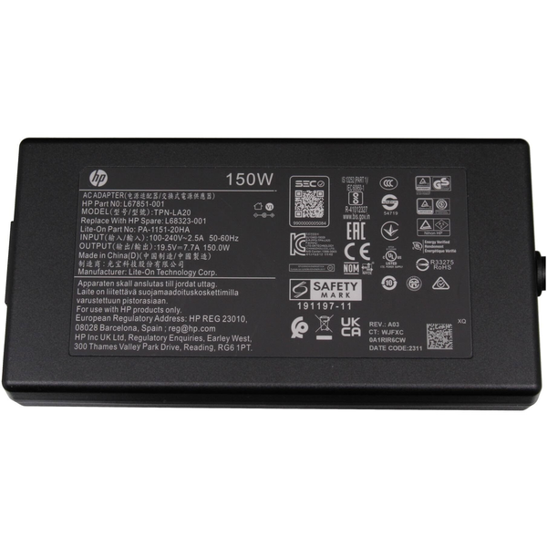 150W Slim AC Adapter for HP