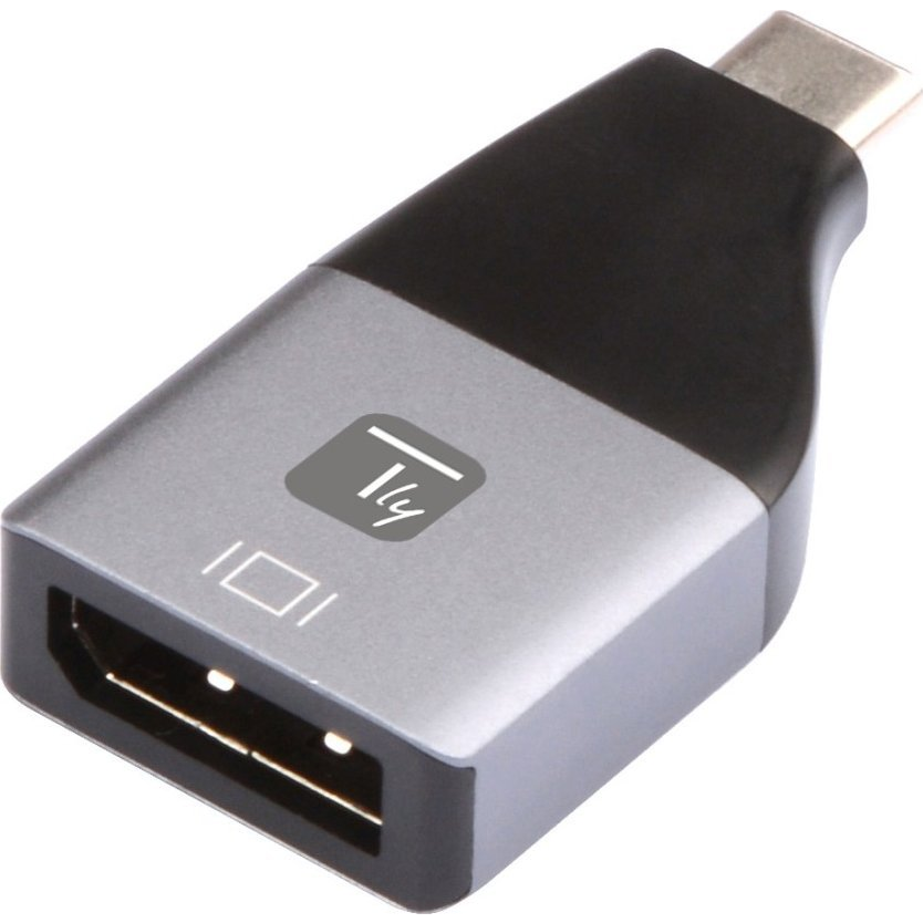 Techly IADAP USBC-DP4K video digitalizáló adapter 3840 x 2160 pixelek Fekete, Ezüst (IADAP-USBC-DP4K)