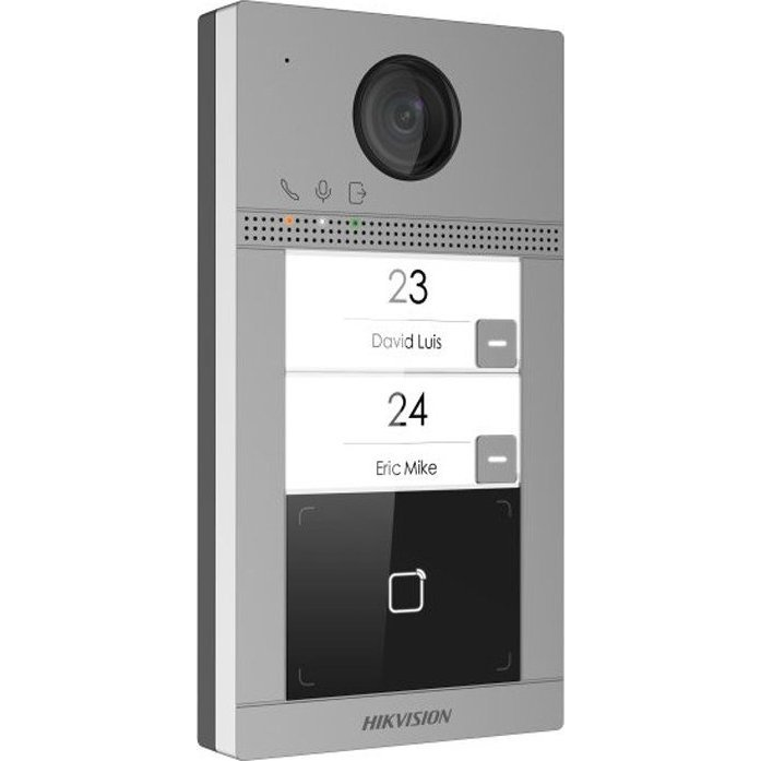 Hikvision DS-KV8213-WME1(C)/Flush 2 gombos fém villa ajtóállomás (DS-KV8213-WME1(C)/Flush)