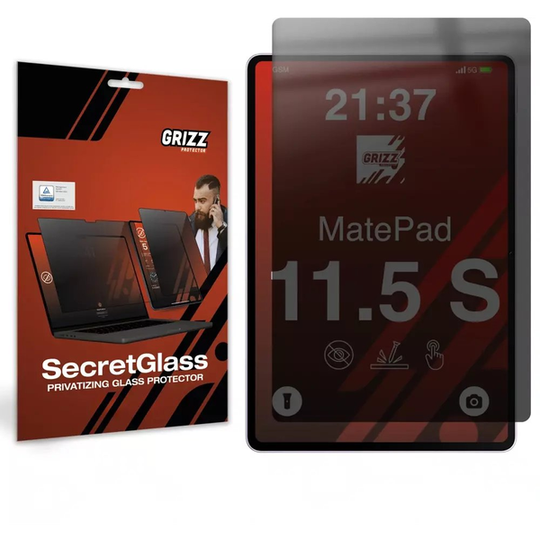 Matowe szkło prywatyzujące GrizzGlass SecretGlass do Huawei MatePad 11.5 S (2025)