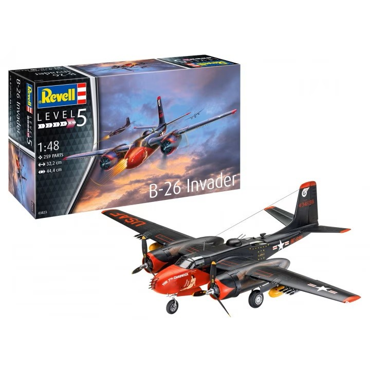Revell B-26C Invader repülőgép műanyag modell (1:48) (03823)
