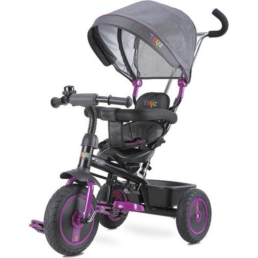 Triciclo Evolutivo Asiento Giratorio Y Ruedas De Goma Buzz Morado