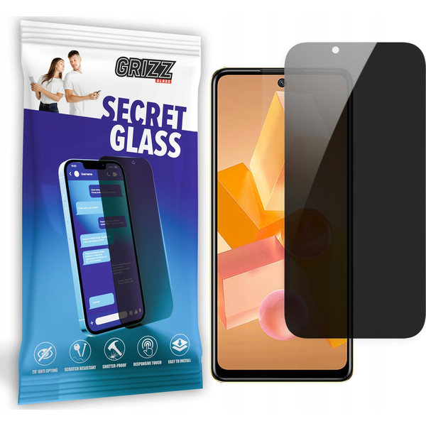  GrizzGlass Szkło prywatyzujące GrizzGlass SecretGlass do Infinix Hot 40i