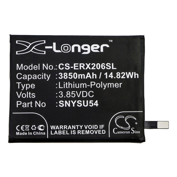 Cameron Sino Li-Polymer akku (3.85V/3850mAh, Sony SNYSU54 kompatibilis) FEKETE Sony Xperia 1 II (XQ-AT5) (CS-ERX206SL)