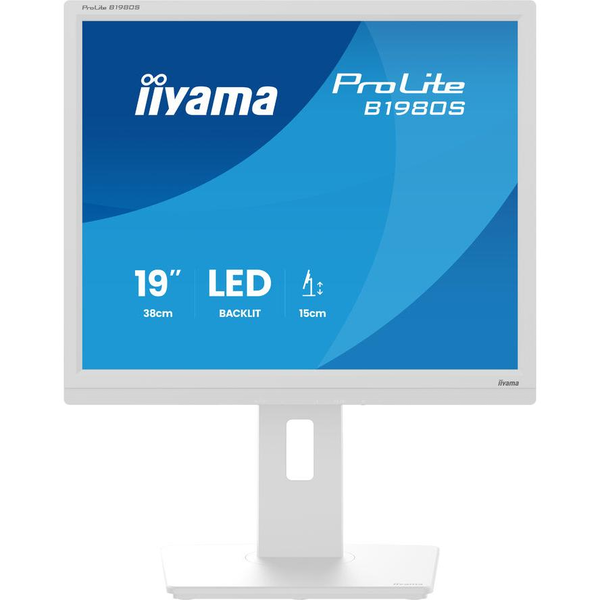 iiyama ProLite B1980S-W1 computerskærm 48,3 cm (19") 1280 x 1024 pixel SVGA LED Hvid