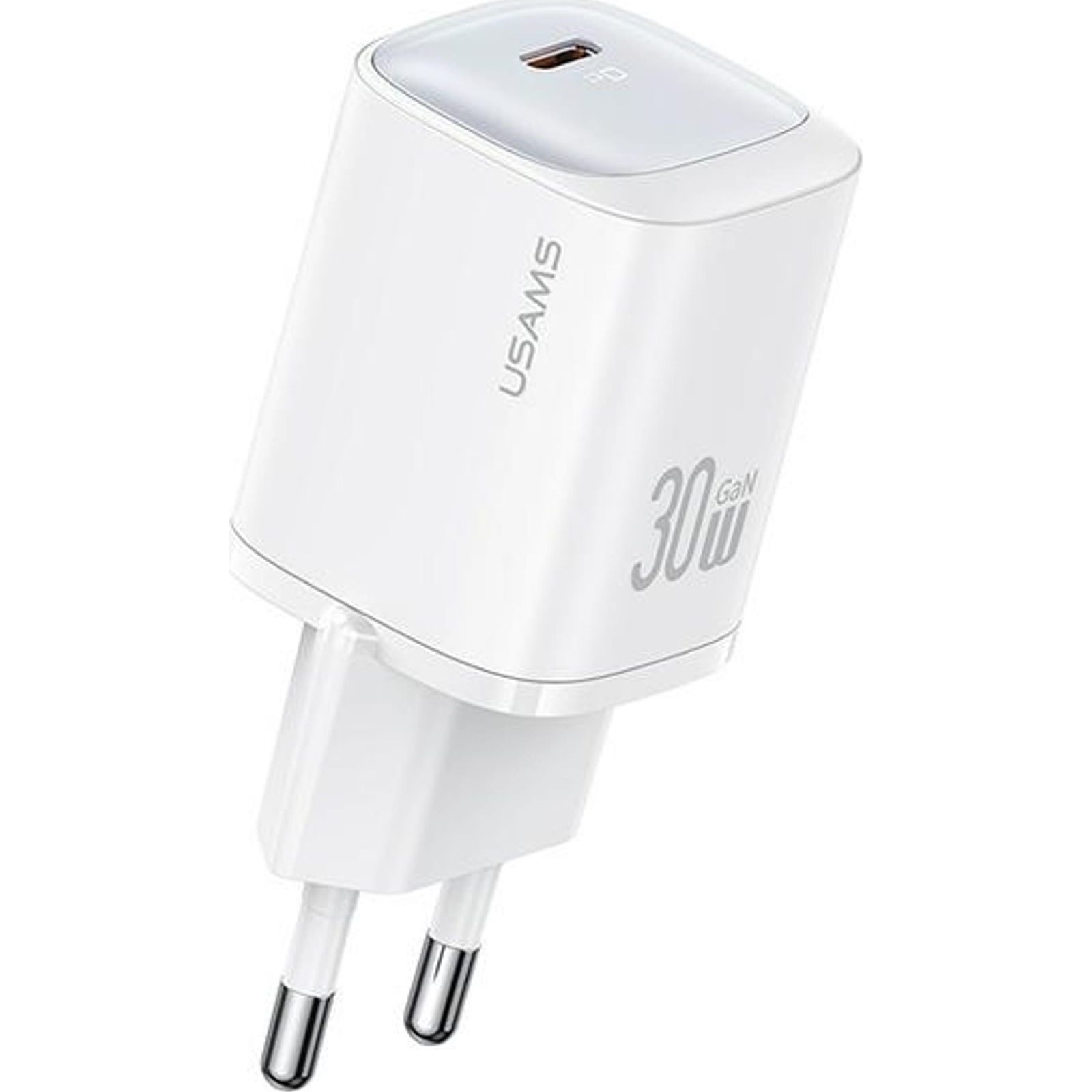 USAMS USB-C Gyorstöltő Adapter 30W - Fehér ( )