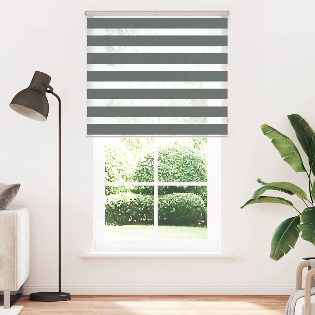 zebrafüggönnyel sötét szürke szövetszélesség 120,9cm poliészter (4014188)