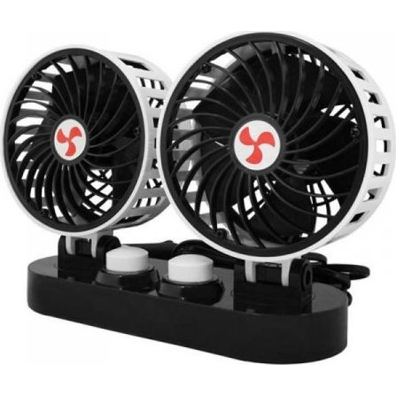 Ventilador Doble De Coche Con Regulación 2x5"