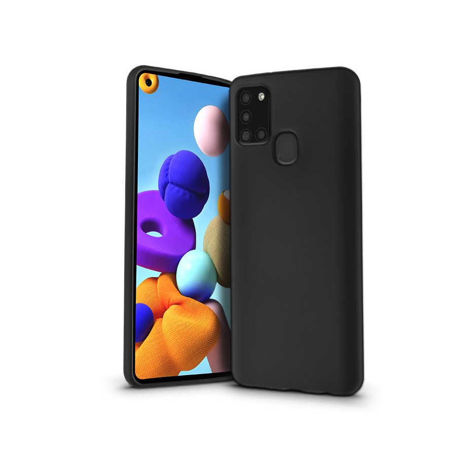 Haffner Soft Premium Samsung A217F Galaxy A21s szilikon tok fekete (PT-5698) (PT-5698)