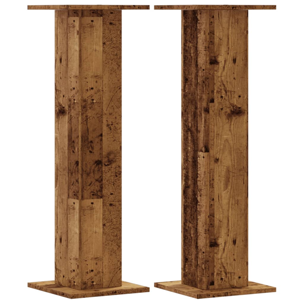Suporturi de plante 2 buc. lemn vechi 30x30x95cm lemn prelucrat