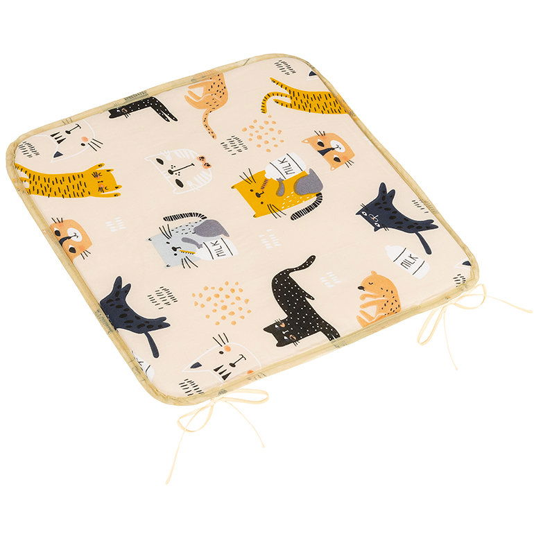 BELLATEX Adela Seat cushion 34/291 smooth 40 × 40 cm cats (12450)