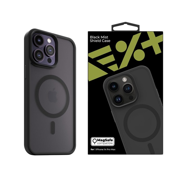 NextOne IPH-14PROMAX-MAGSF-MISTCASEBLK iPhone 14 Pro Max fekete szilikon MagSafe hátlap (IPH-14PROMAX-MAGSF-MISTCASE-BLK)