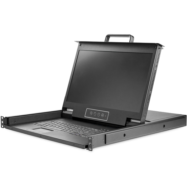 StarTech.com RKCONS17HD rack console 43,9 cm (17.3") 1920 x 1080 Pixels Staal Zwart