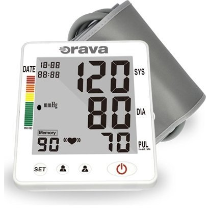 ORAVA TL-100 Digitális vérnyomásmérő LCD 2 felhasználónak