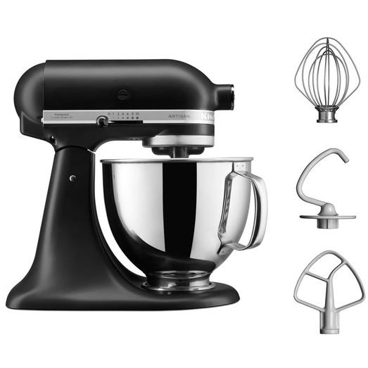 KitchenAid Artisan 125 konyhai robotgép 300W matt fekete (5KSM125EBM)