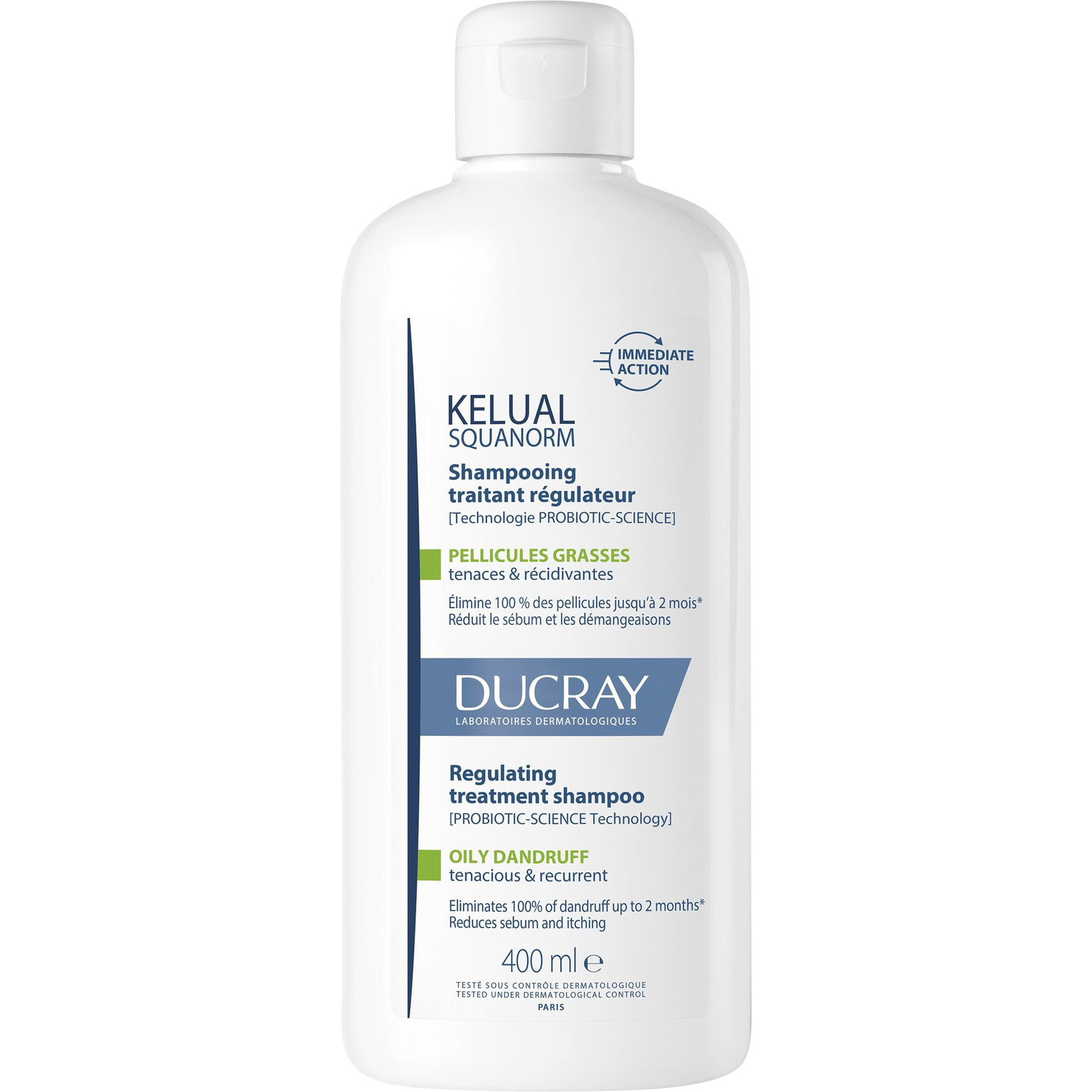 DUCRAY Kelual Squanorm zsíros korpára, 400 ml (3282770396430)