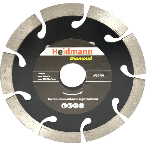  Heidmann Tarcza diaentowa segmentowa 125x22,2x10mm (H00101)