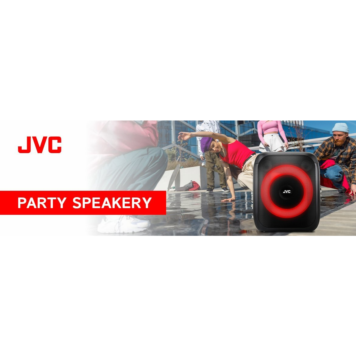 JVC XS-EP424B Hordozható Bluetooth Hangszóró 140W - Fekete (JVCXSEP314B)