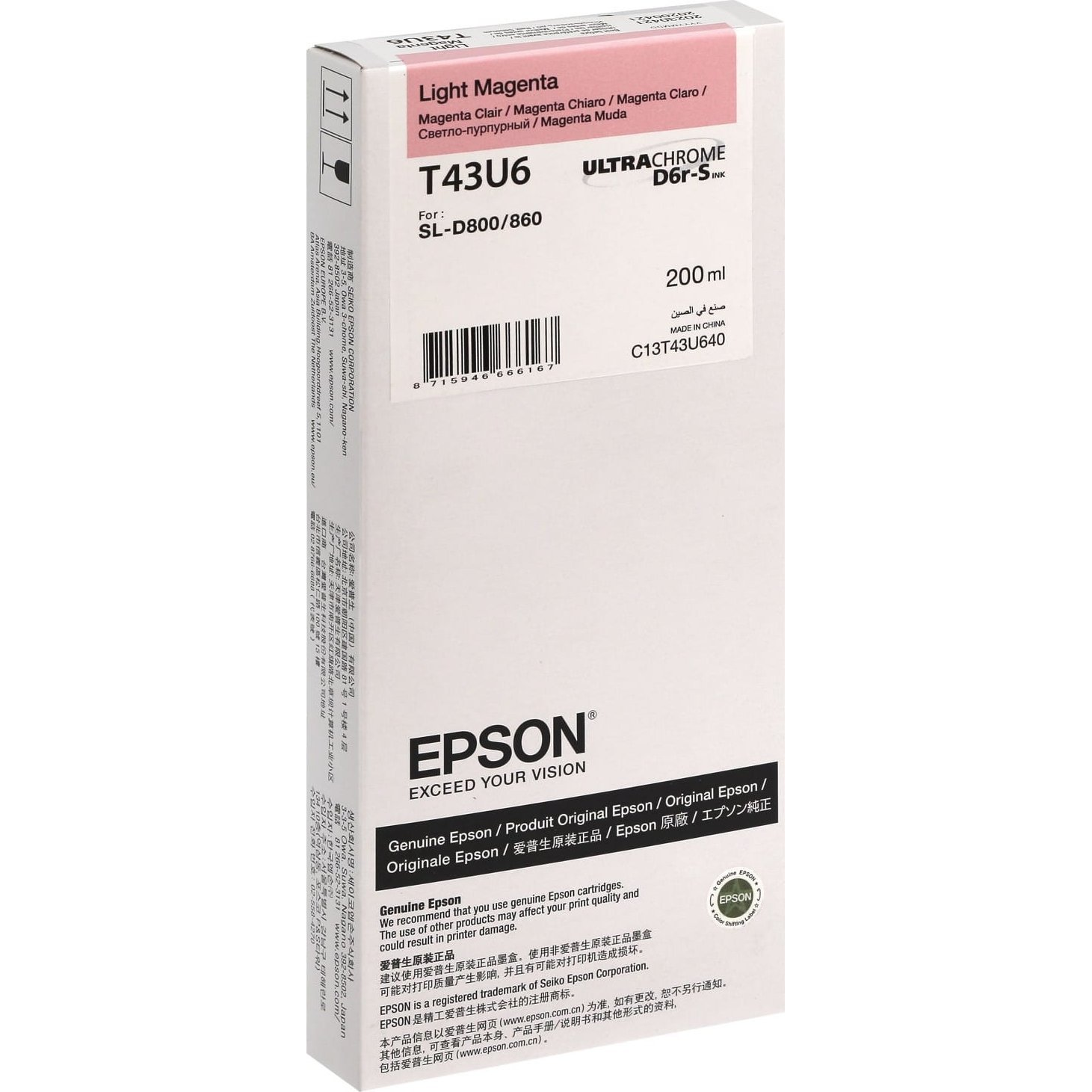 Epson T43U64N Eredeti Tintapatron - Világos Magenta (C13T43U64N)