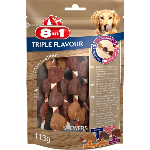 8 In 1 Triple Flavour Skewers Jutalomfalat 113 g (VAT013144)