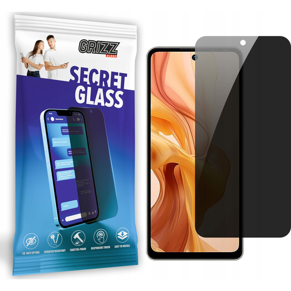  GrizzGlass Szkło prywatyzujące GrizzGlass SecretGlass do Ulefone Note 18 Ultra