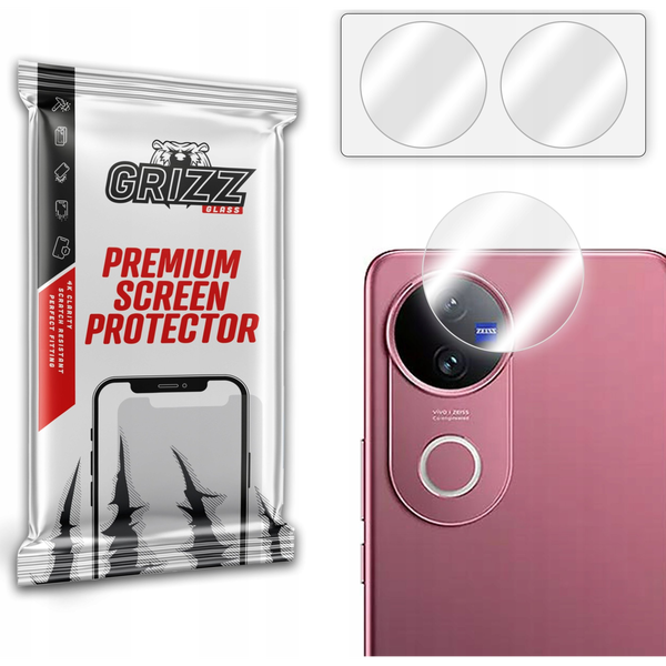 Szkło na aparat GrizzGlass HybridGlass Camera do Vivo V50 [2 PACK]