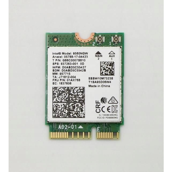 Lenovo Wireless,CMB,IN,9560 NV M2 +BT5.0 WLAN-kaart