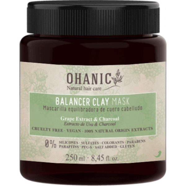  Botavikos Kaukė riebiai galvos odai Ohanic Clay Balancer Mask 250 ml