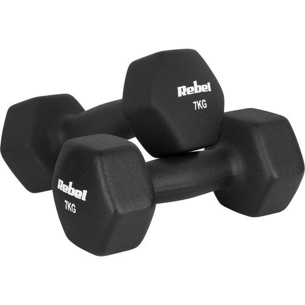 Neoprén súlyzók Rebel 2x 7 kg, 2 darab