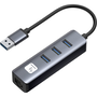 Techly IDATA USB-ETGIGA3AA докинг станция Жичен USB 3.2 Gen 1 (3.1 Gen 1) Type-A Черен, Сребърен