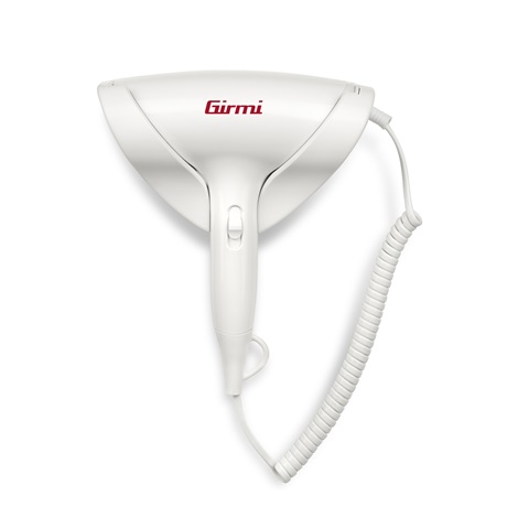 Сешоар Girmi PH03, 1600-1800W, стенен монтаж, 2 скорости, 2 степени, бял