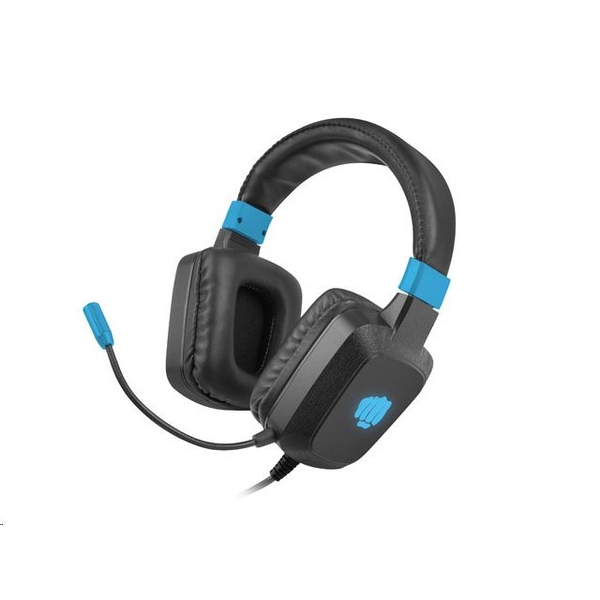 NATEC Fury Raptor Gaming Fejhallgató USB/3.5mm Fekete-Kék
