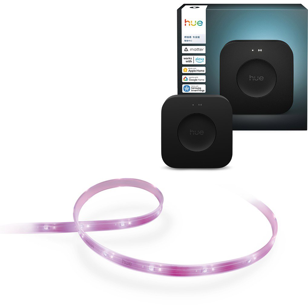 Philips Hue Bridge Pro + Philips Hue LightStrip Plus v4 (929003582607/929002269101)