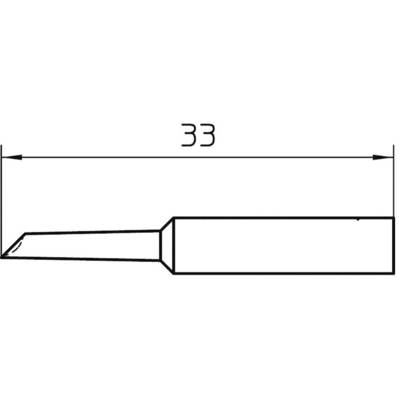 Pákahegy WXP 65-höz, csapott, Weller XNT GW (T0054485499)