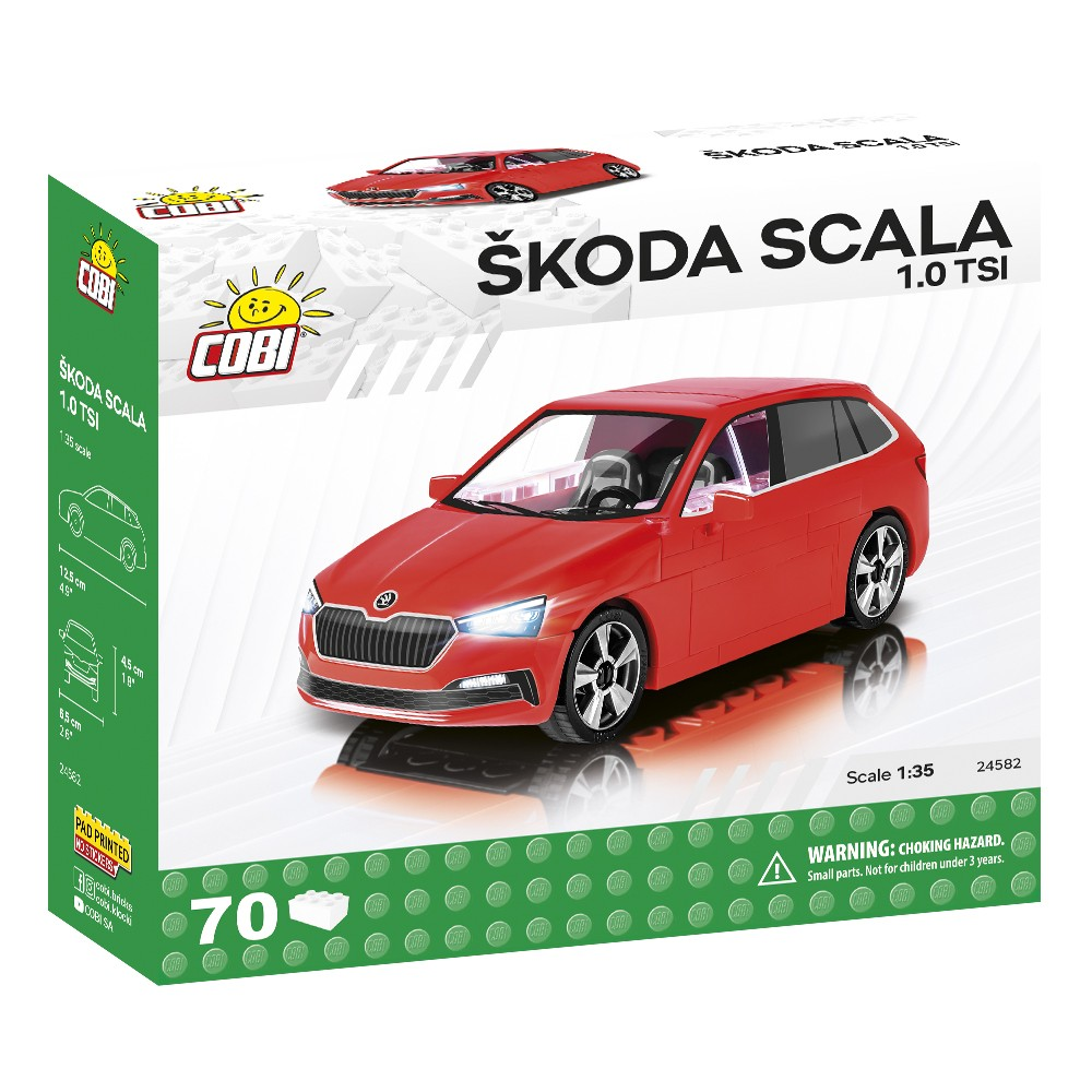 Cobi Škoda Scala 1.0 TSI Kisautó 70 darabos építőjáték 1:35 (COBI-24582)